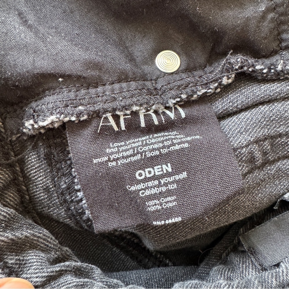 AFRM • Oden Jean in Shadow Grey Wash - Picture 10 of 13